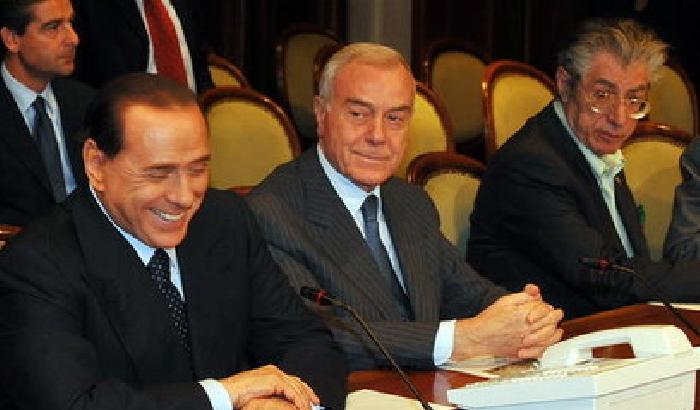 berlusconi letta e bossi