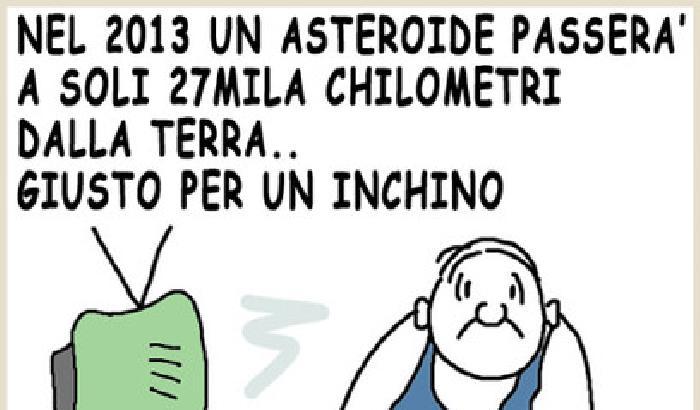 Un asteroide si avvicina alla terra