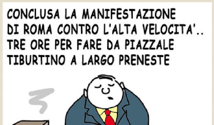 Corteo a Roma contro l'Alta Velocità