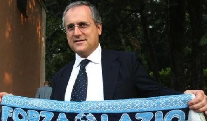 Il presidente della Lazio Lotito scende in campo