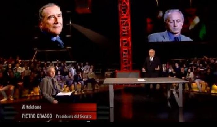 Travaglio, Grasso e il déjà vu dei teatrini tv