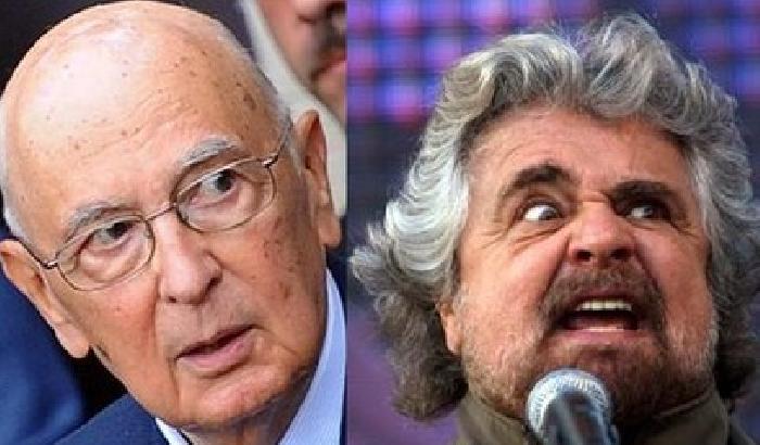 Grillo a Napolitano: sciolga il Parlamento