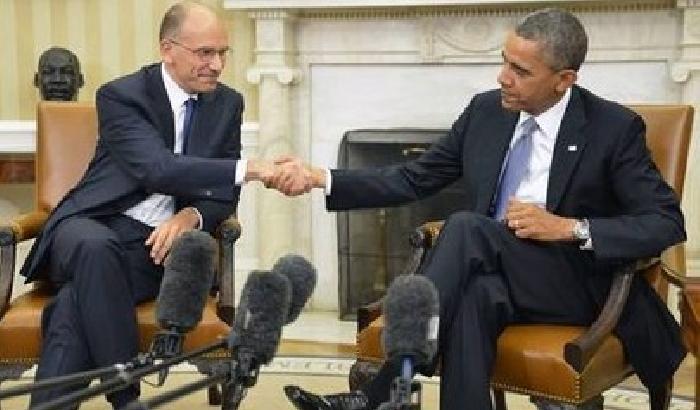 Obama plaude a Letta: bene le riforme dell'Italia