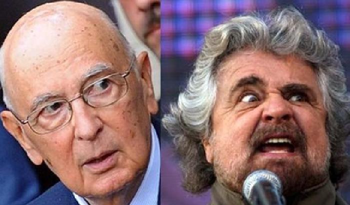 Grillo attacca: Napolitano incostituzionale