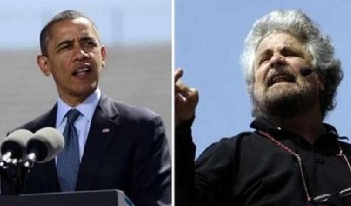 Grillo contro Obama: voleva solo due foto col Papa