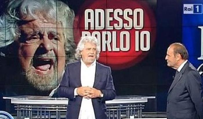 Grillo in Rai: processi online ai politici