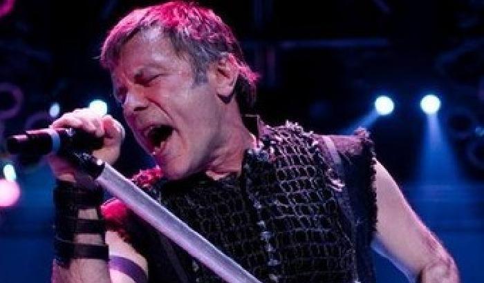 Nella foto: Bruce Dickinson, leader degli Iron Maiden