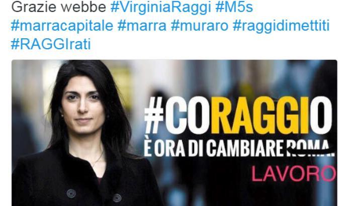 Lazzi e pernacchie: l'ironia del web si abbatte su Raggi e Marra