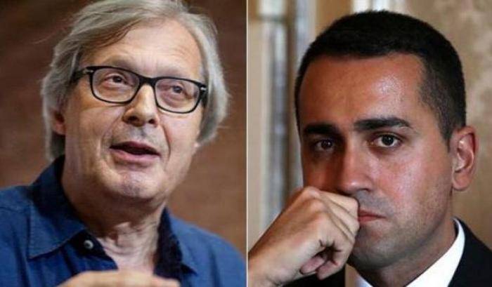 Sgarbi sulla tazza con l'immagine di Di Maio: "è meglio del guttalax"