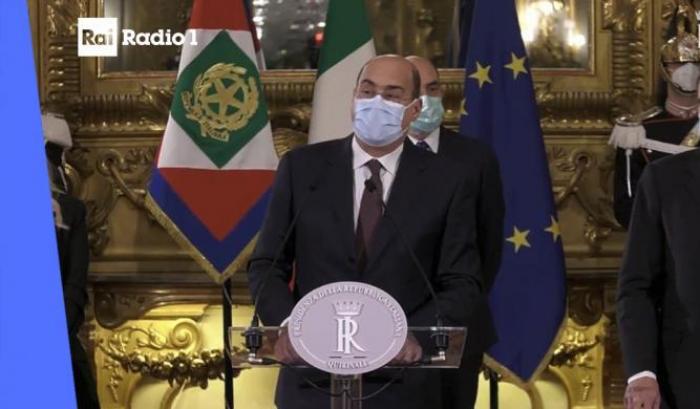 Zingaretti da Mattarella: "Crisi irresponsabile, incarico a Conte"