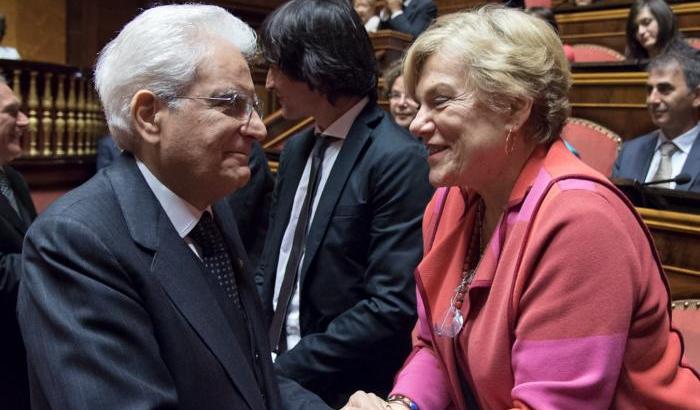 Mattarella e Carole Beebe Tarantelli