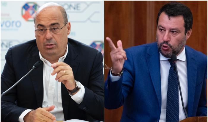 Salvini incontra Zingaretti: "Abbiamo parlato di lavoro e del blocco dei licenziamenti"