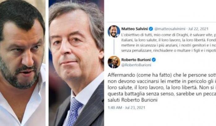 Salvini e Burioni