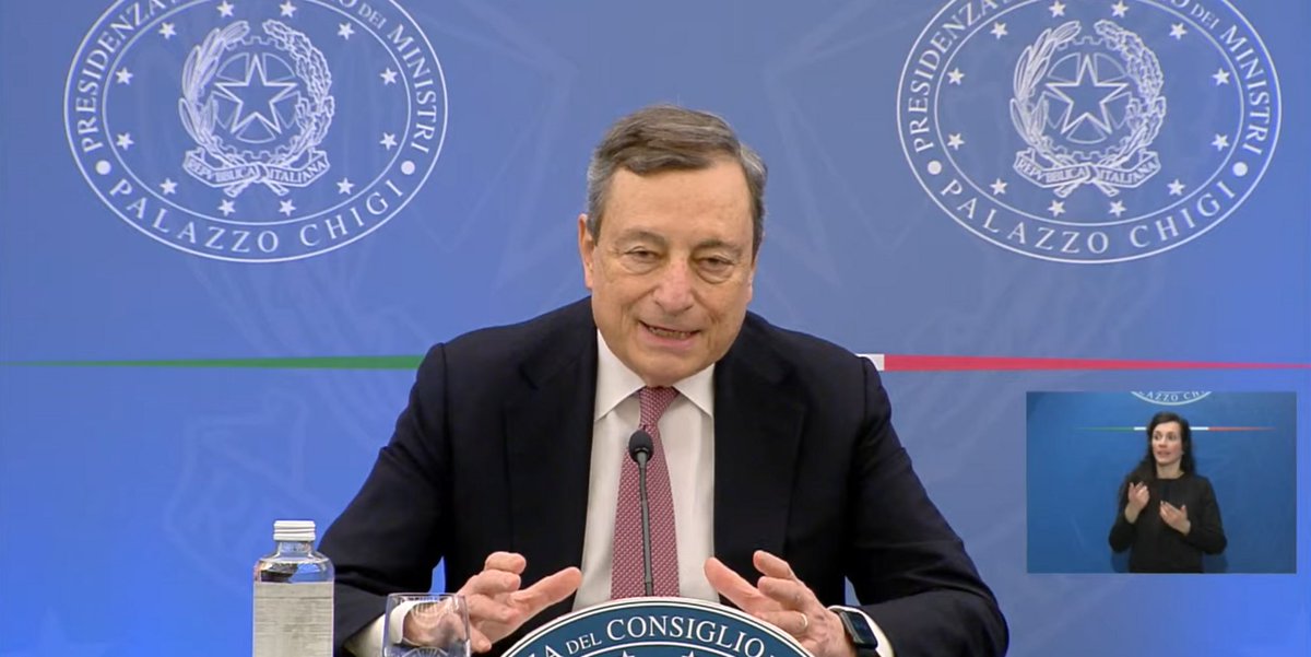 Draghi sull'embargo del gas russo: "Preferiamo la pace o l'aria condizionata?"