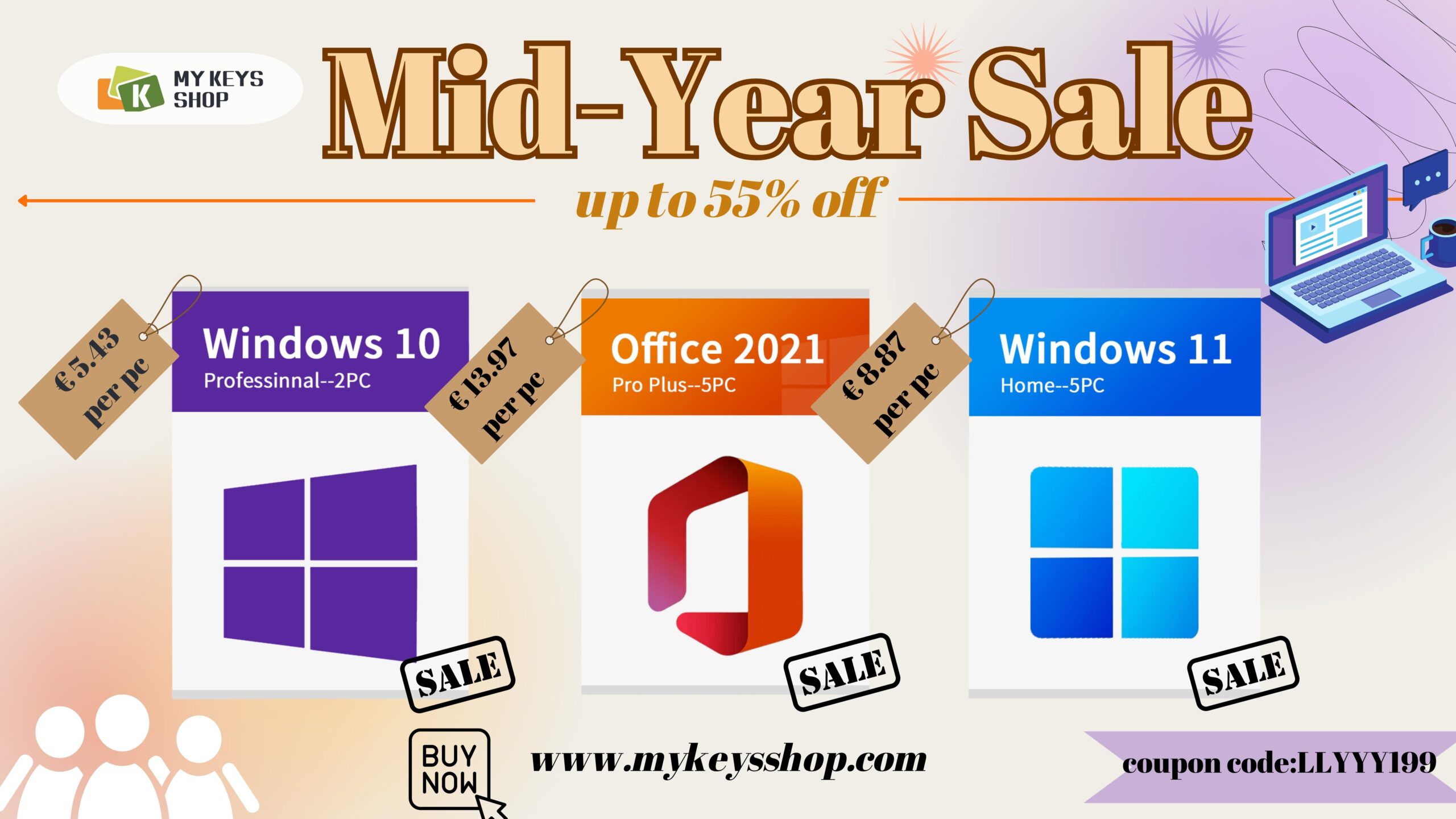 Ottieni di più, paga meno: non perderti il  saldo estivo di Mykeysshop su chiavi di licenza per Windows e Office