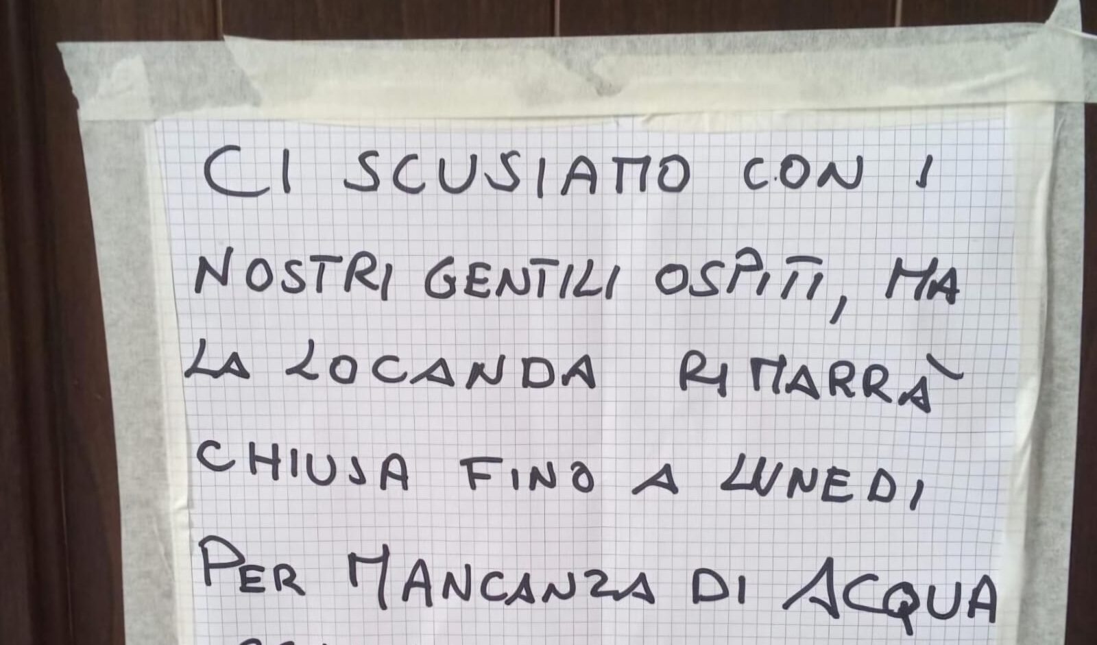 La grande sete: ad Agrigento, costretta a chiudere pure la mensa dei poveri